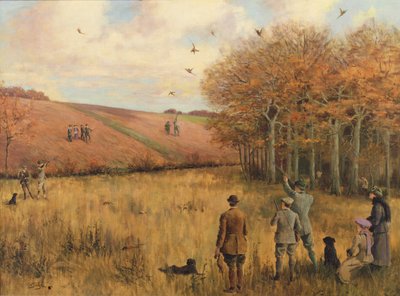 Pheasant Shooting by Christopher William Strange